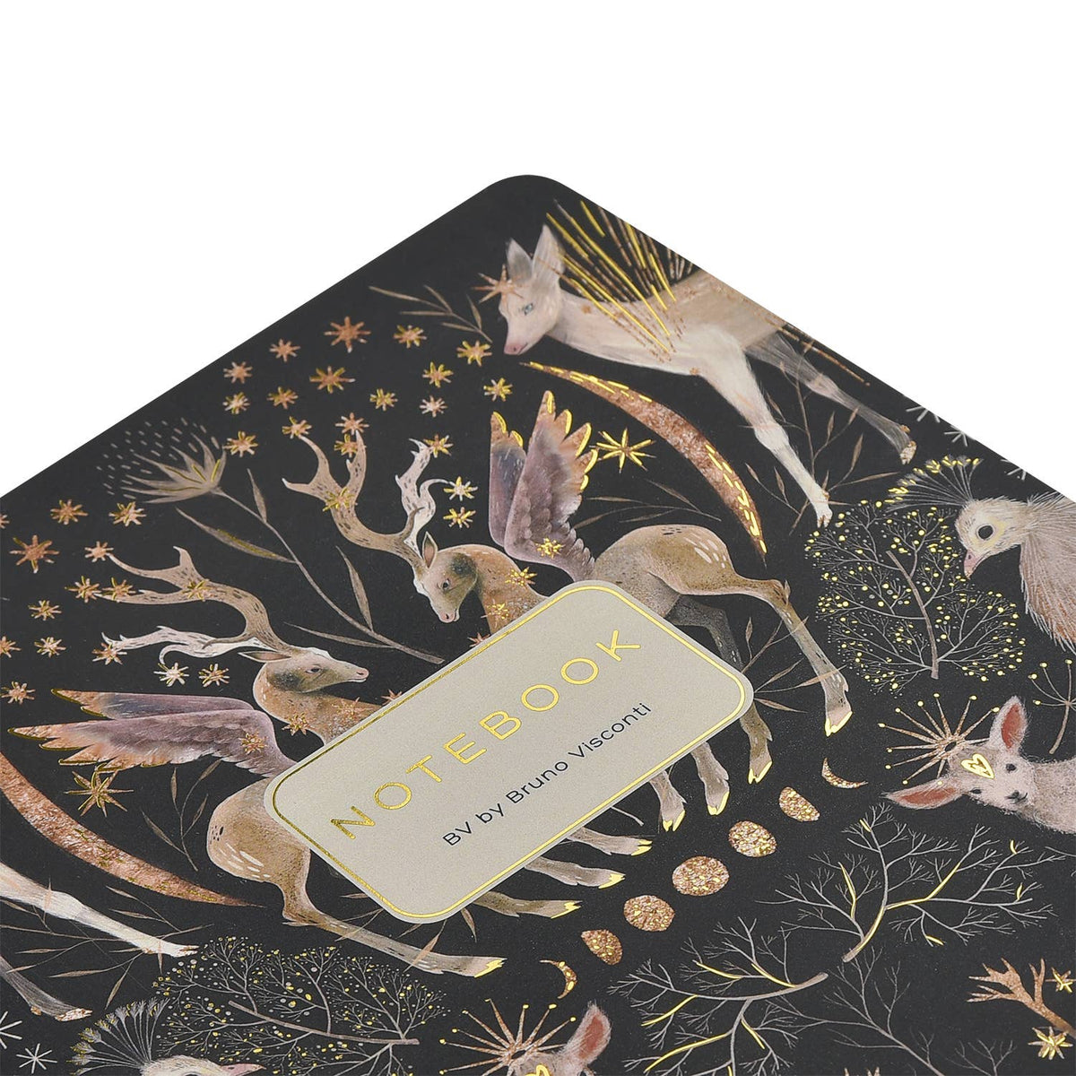 Bruno Visconti Forest Fawn lined notebook, view 4