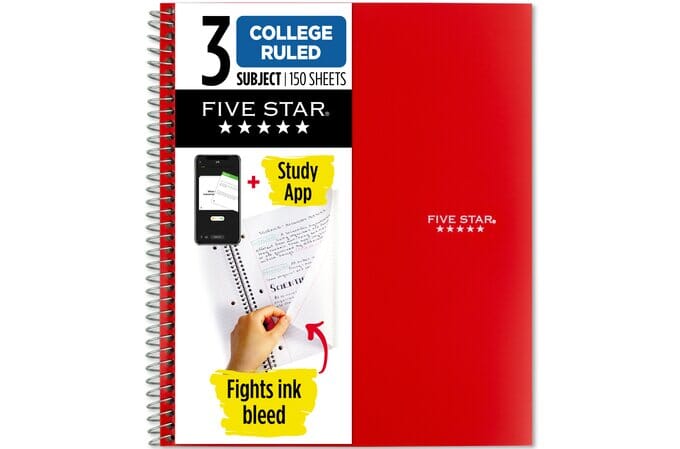 Five Star 8.5x11 Notebooks