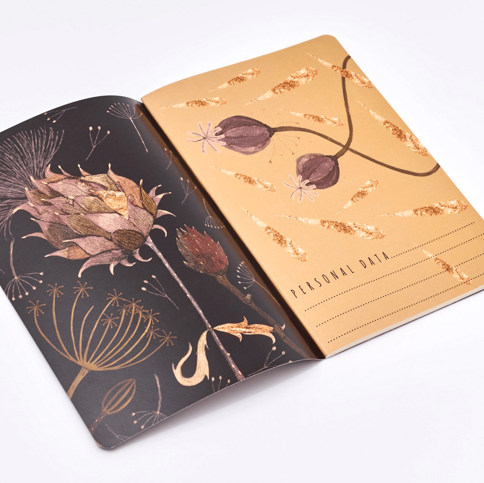Bruno Visconti Night Flowers lined notebook, image 2