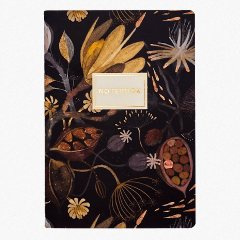 Bruno Visconti Night Flowers lined notebook