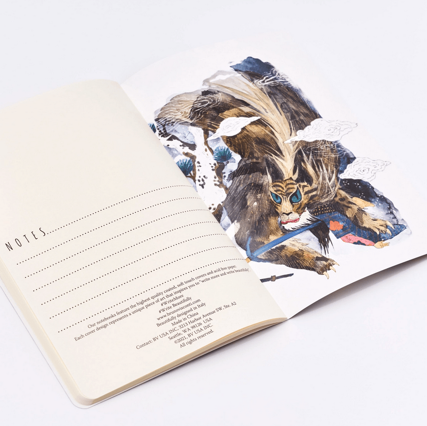 Bruno Visconti Tiger lined notebook, image 3