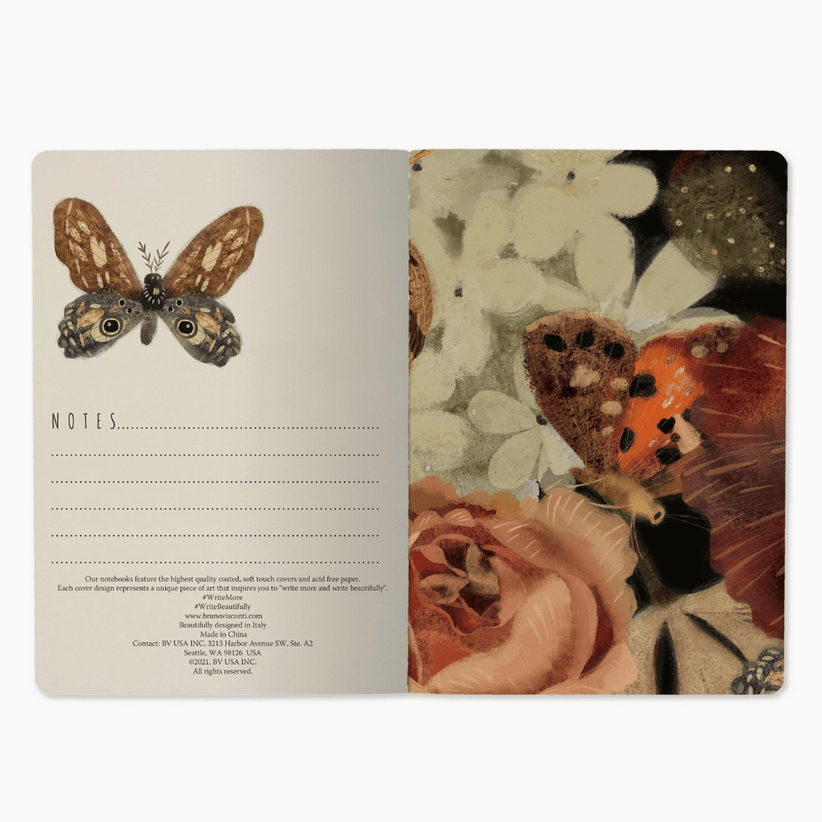 Bruno Visconti Lush Bouquet lined notebook, image 3