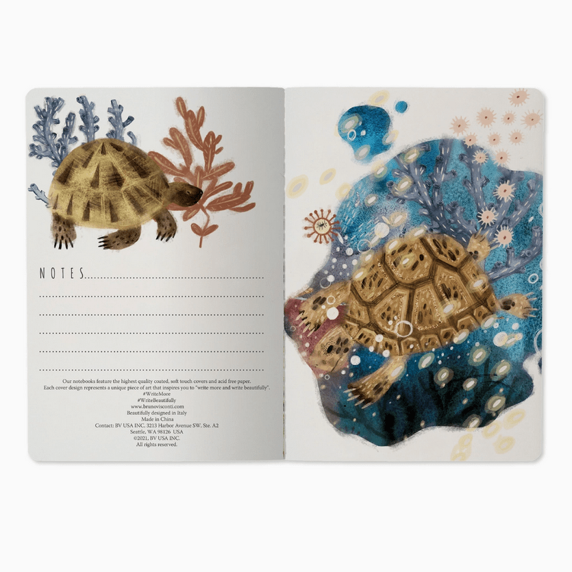 Bruno Visconti Coral lined notebook, image 3
