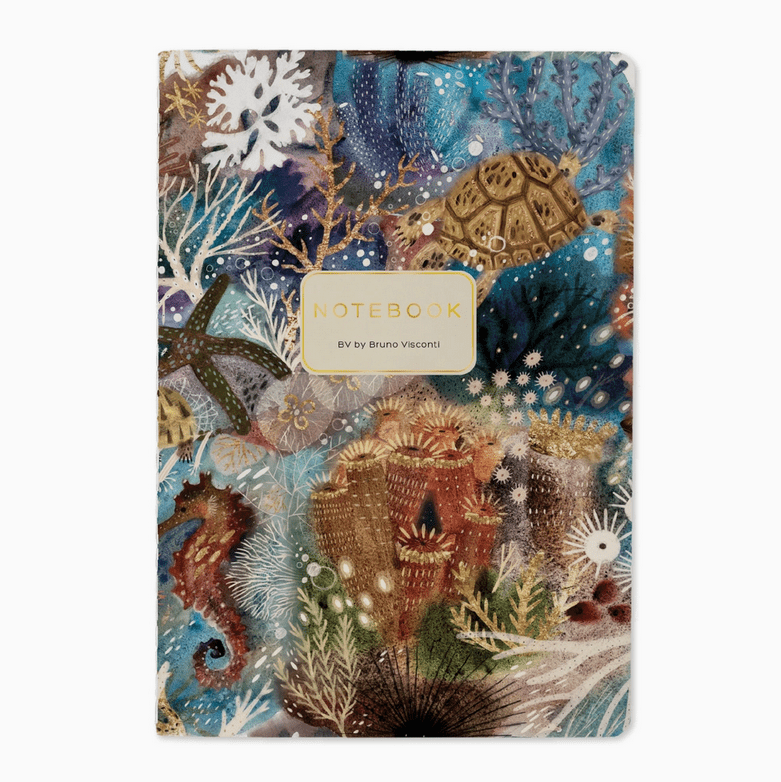 Bruno Visconti Coral lined notebook
