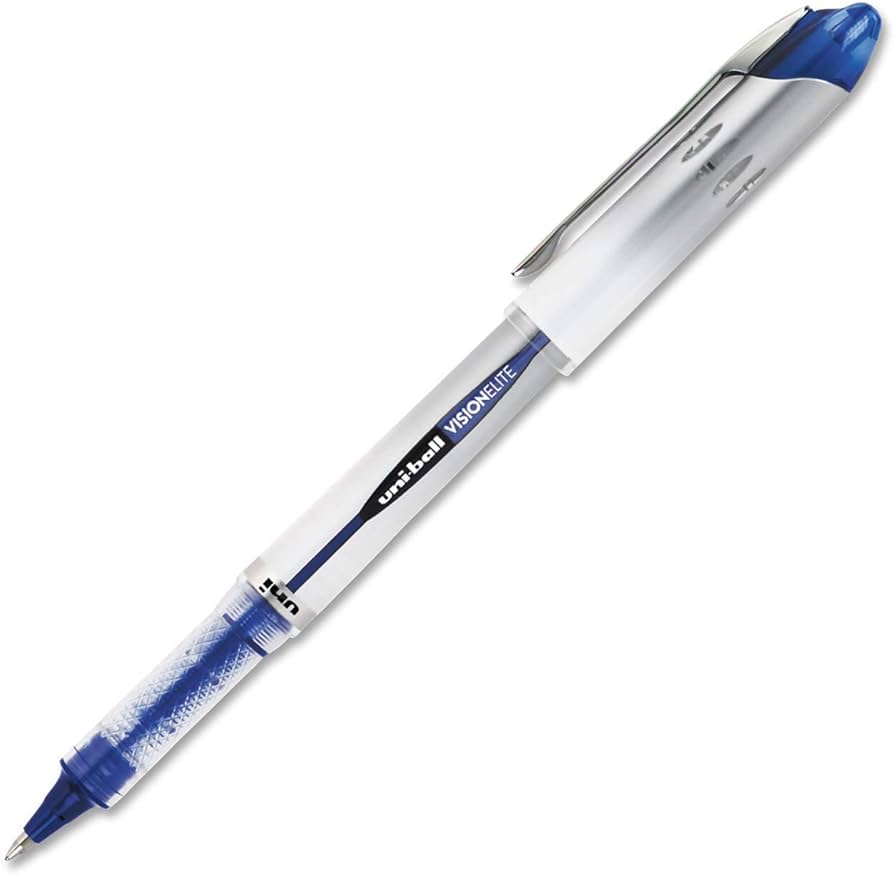 Uniball Vision Elite Rollerball Pen w/ Cap - 0.8mm Blue 69025