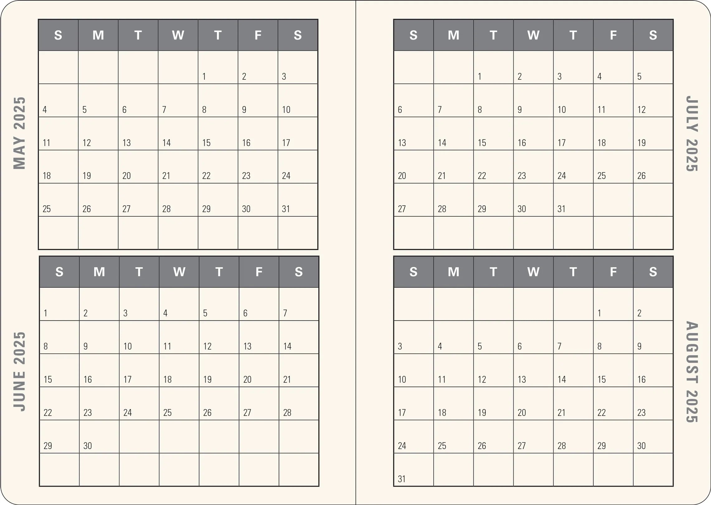 2025 Weekly Planners