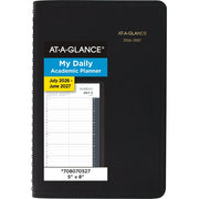 Agenda scolaire AT-A-GLANCE 2026/2027, 12 mois, 5x8, Couleurs assorties