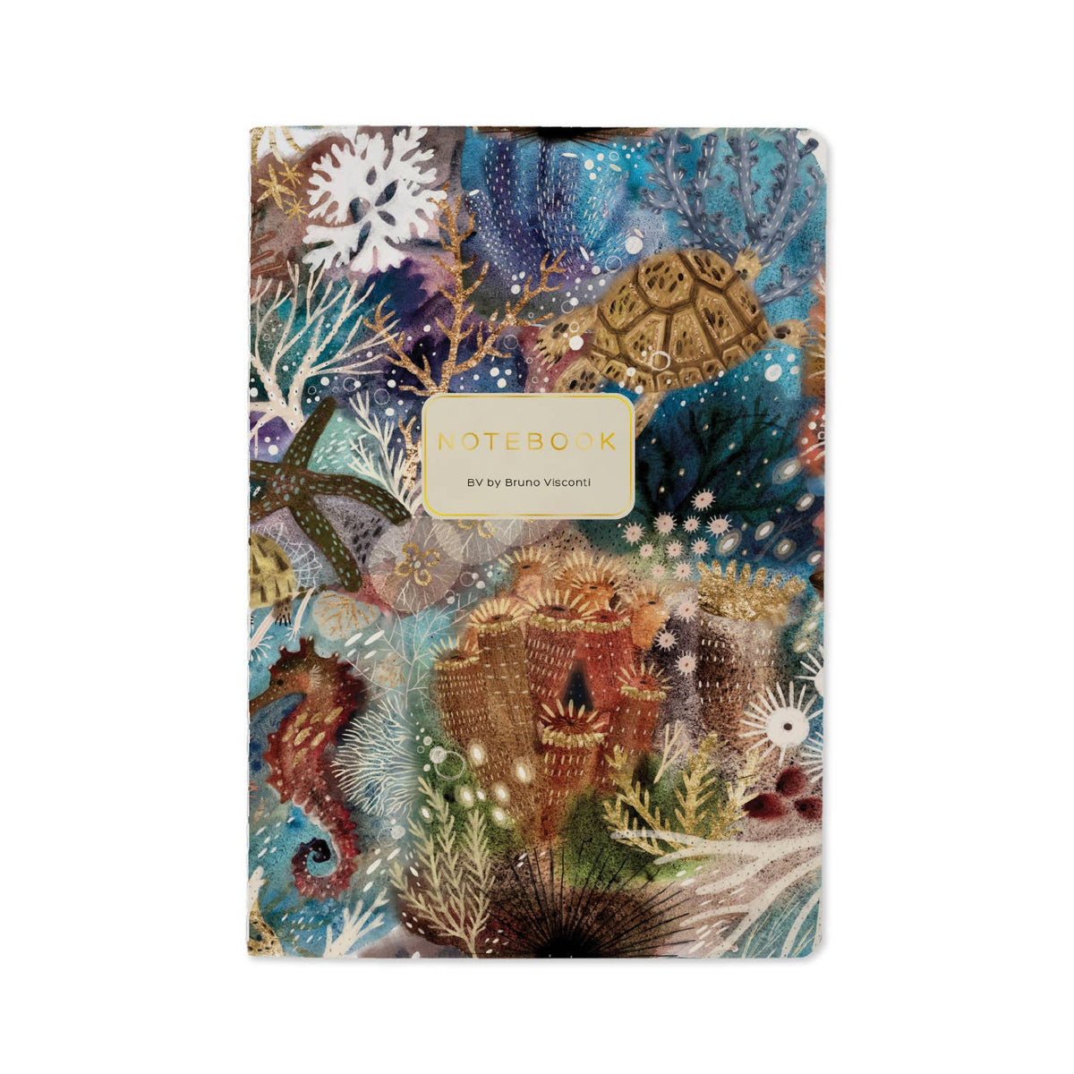 Bruno Visconti Coral lined notebook, cover