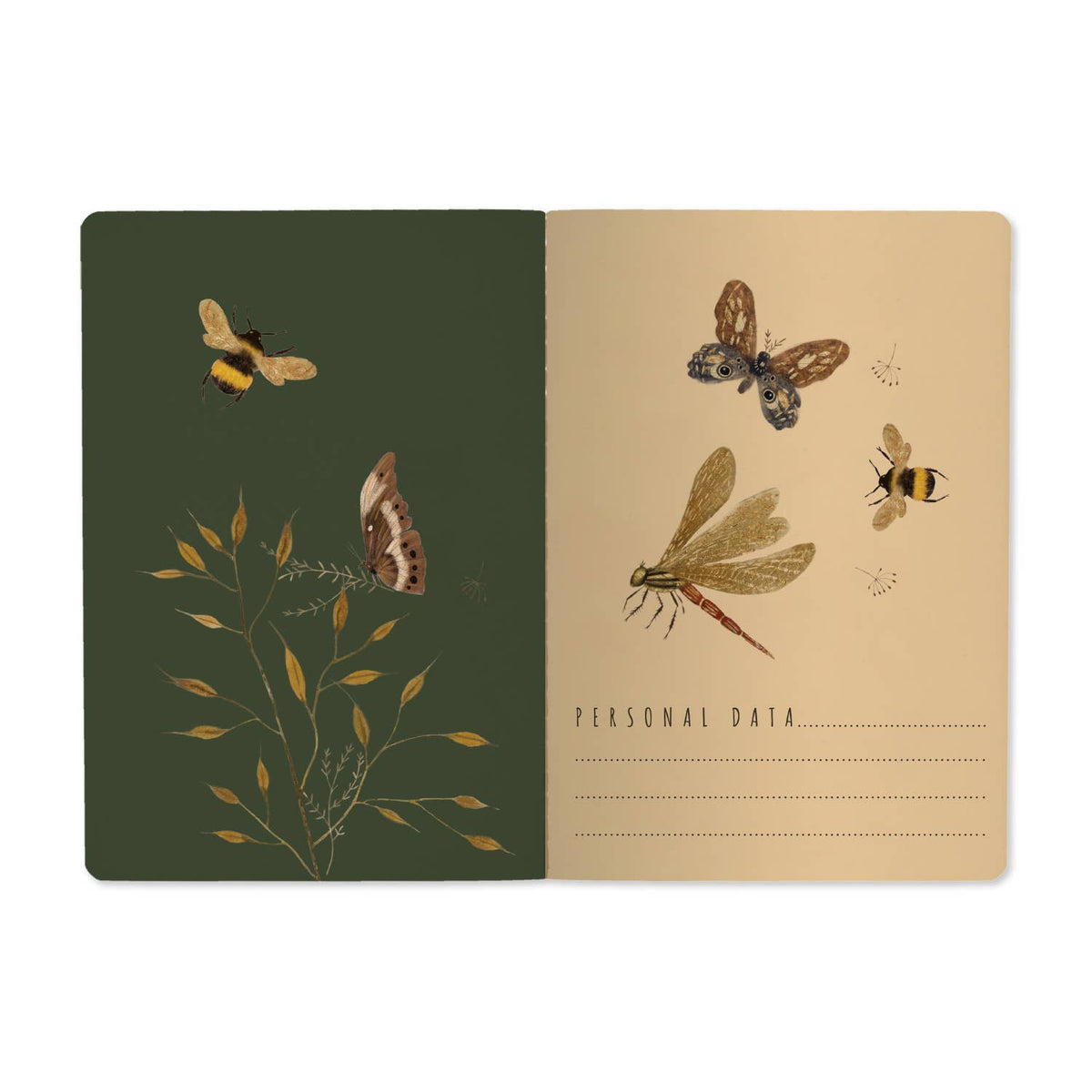 Bruno Visconti Butterfly Friends lined notebook, view 2