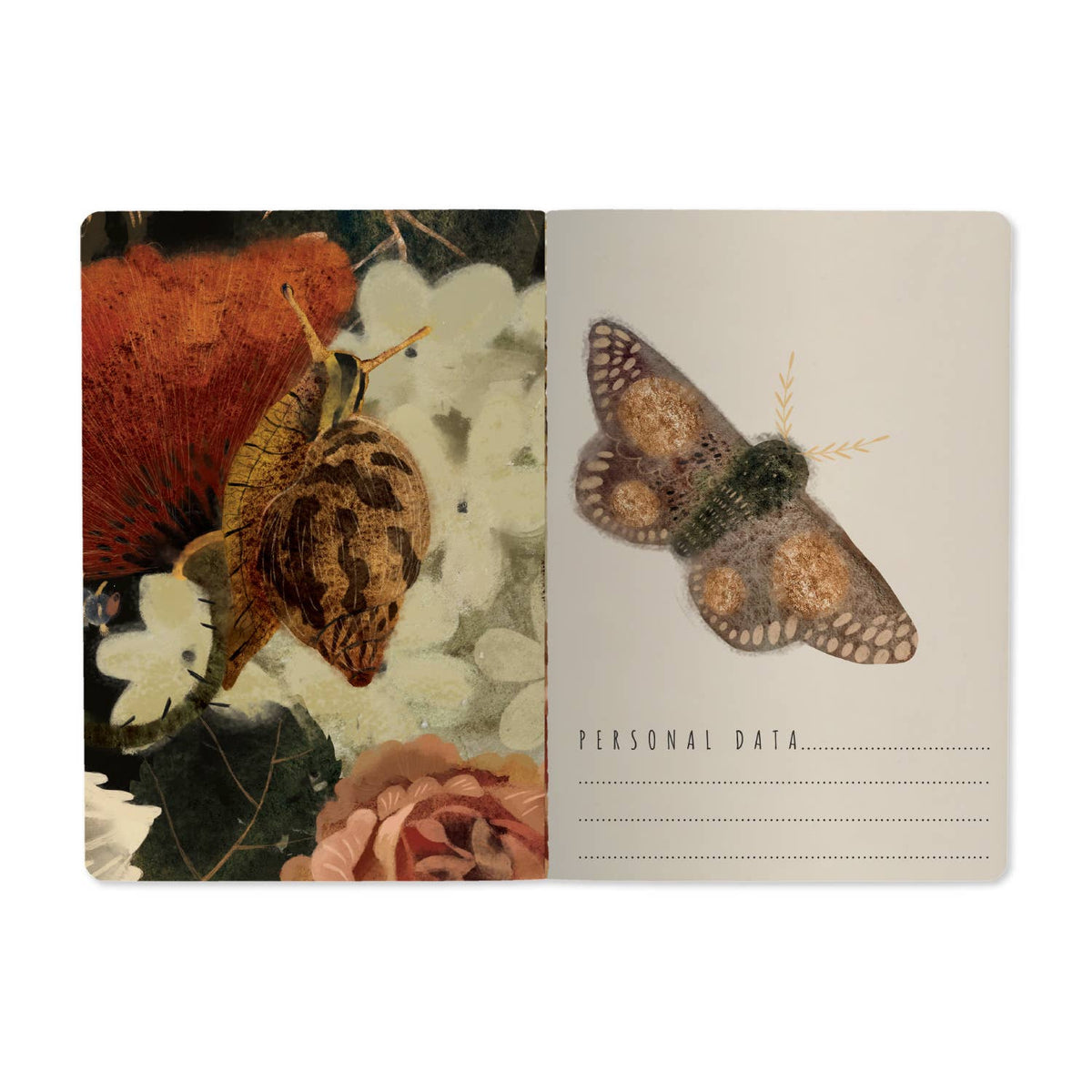 Bruno Visconti Lush Bouquet lined notebook, view 2