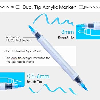 Acrylic Dual-Tip Markers