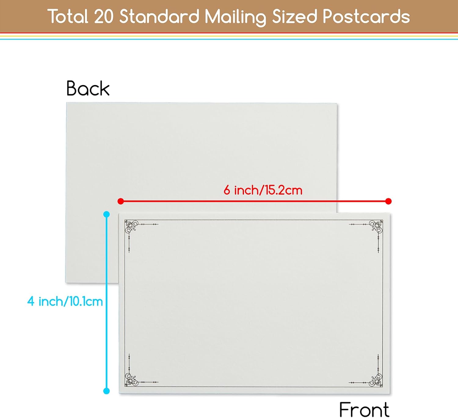 Watercolour Postcard 20pk