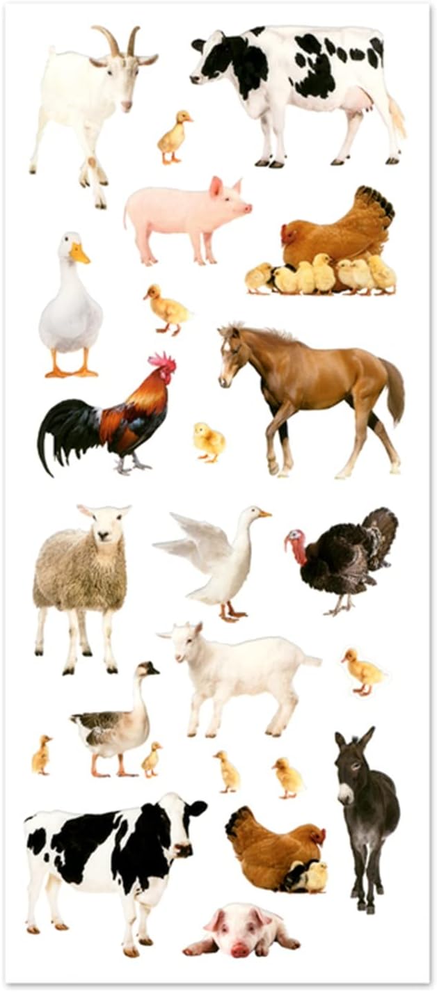 Clear Stickers / Farm Animals