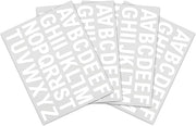 Pre-Cut Vinyl Uppercase Letters - White, Permanent 1.75"x1.38"