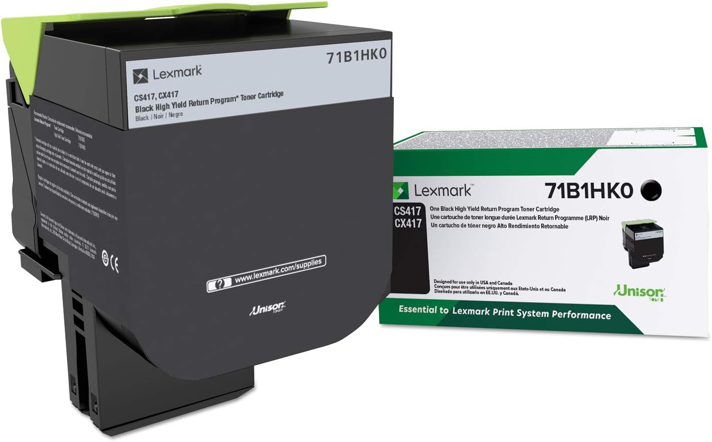 Cartouche de toner noir Lexmark 71B1HK0 - 6 000 pages