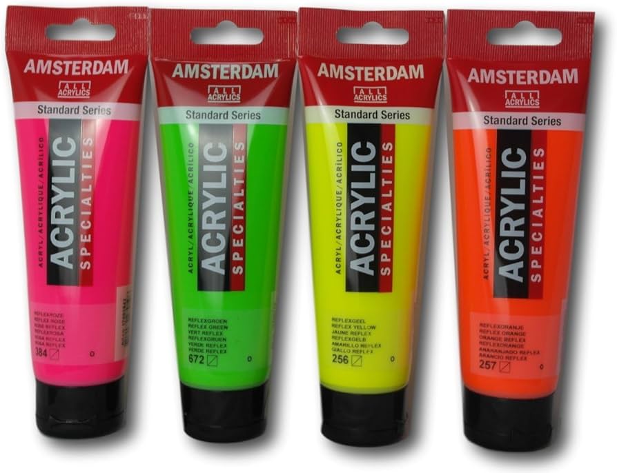 Peintures acryliques fluorescentes Amsterdam Standard