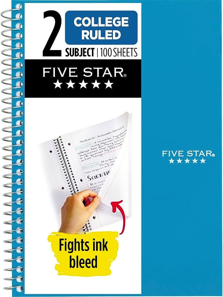 Five Star  9x6 Notebooks