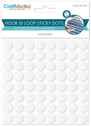 VELCRO STICKY DOTS 3/8" 64PAIR
