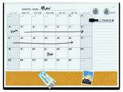 Combo Board Calendar Whiteboard and Cork 17"X23"