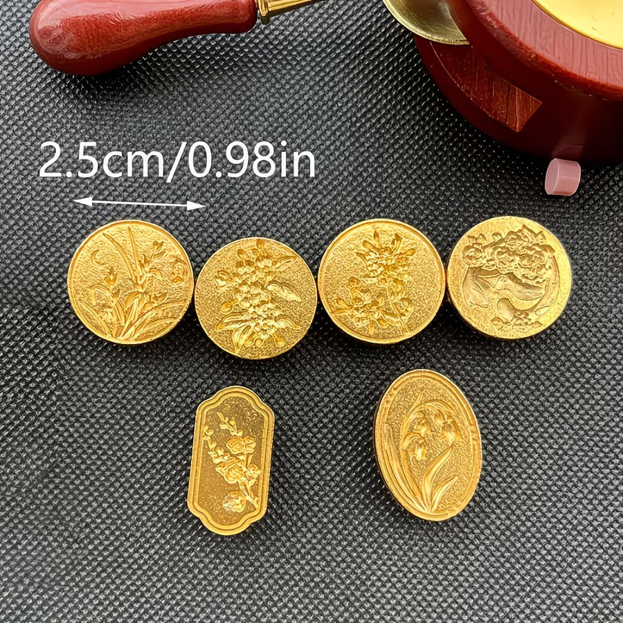 Brass Seal 7pc Set - Floral
