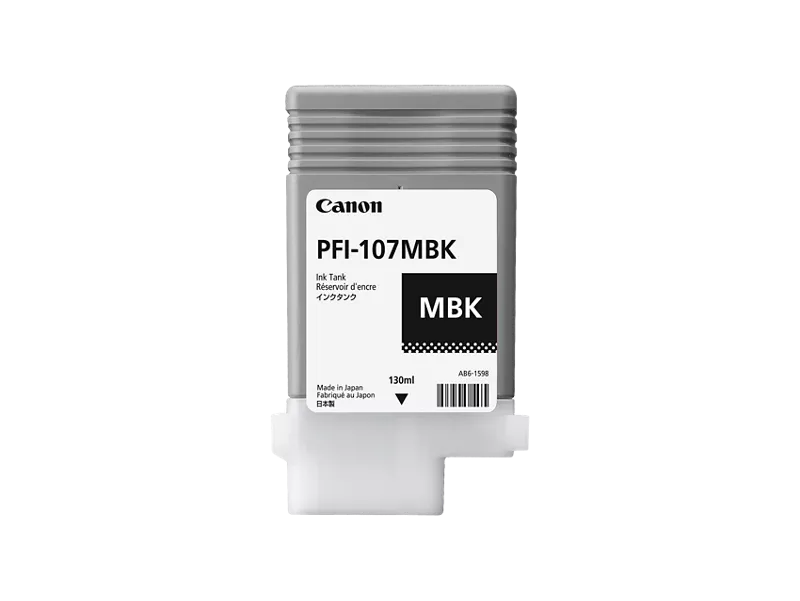 CANON INK PFI-107MBK PIGMENT MATTE BLK 130ML