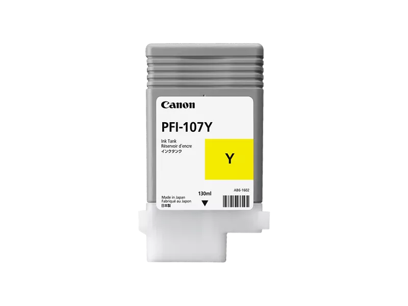 CANON INK PFI-107Y PIGMENT YELLOW DYE 130 ML