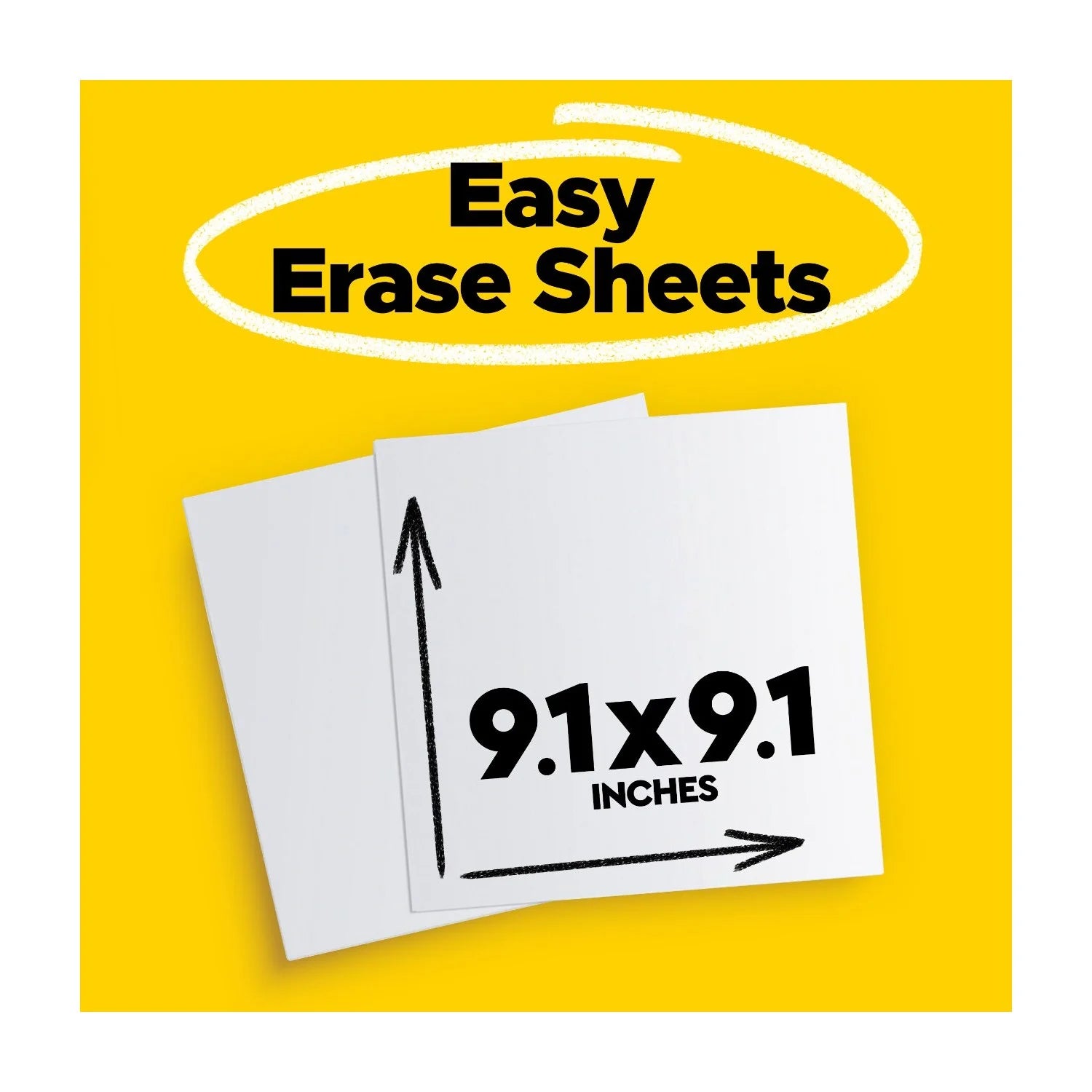 Post-it Easy Erase Flex Whiteboard Surfaces / Two 9.1" x 9.1" Sheets