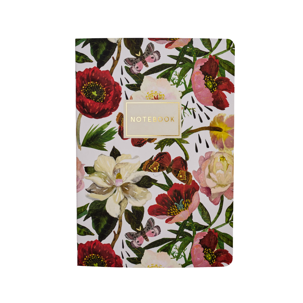 Bruno Visconti Peonies lined notebook, cover