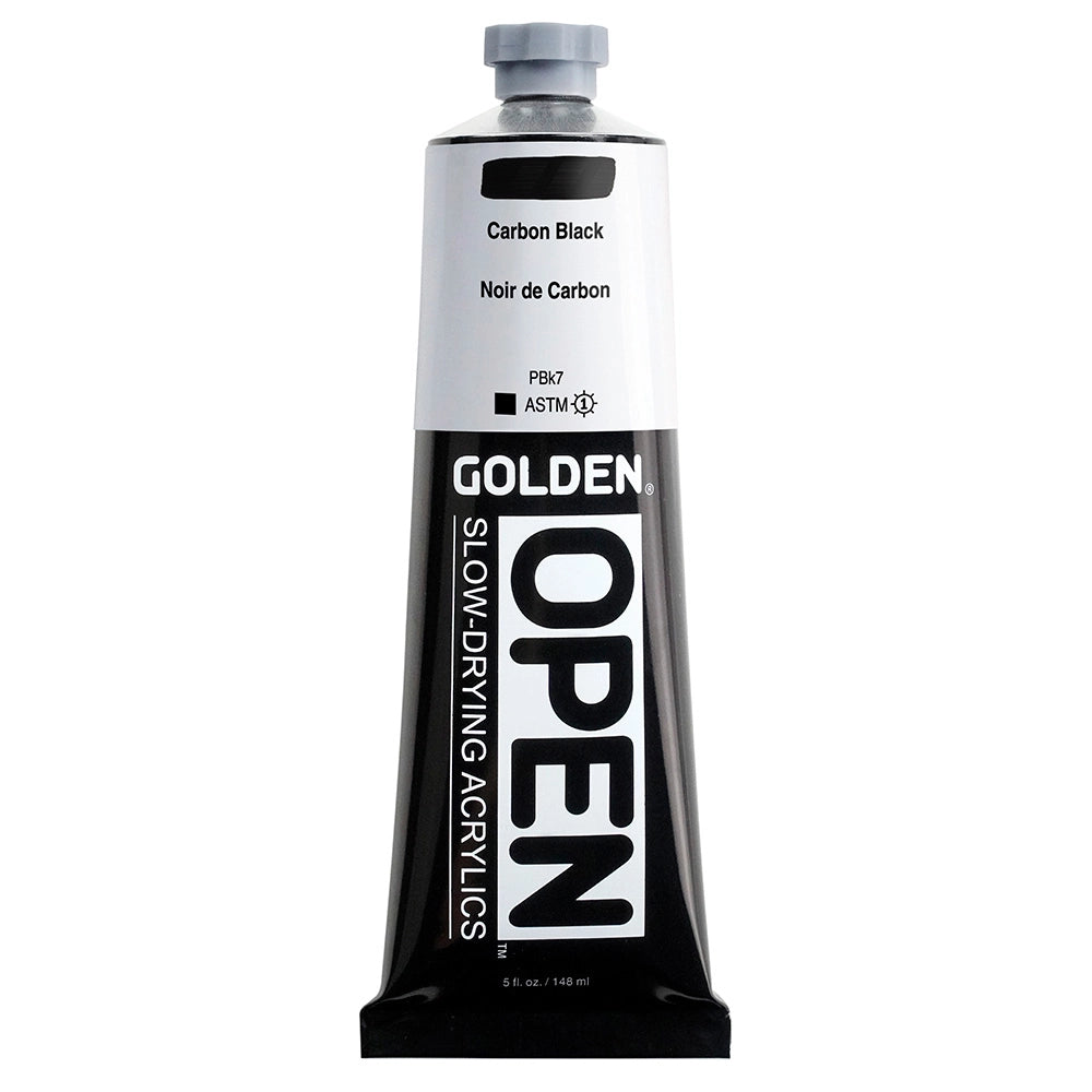 Golden OPEN Acrylic Carbon Black, 5 oz (148 ml) tube
