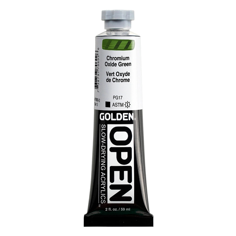Golden OPEN Acrylic Chromium Oxide Green, 2 oz (59 ml) tube