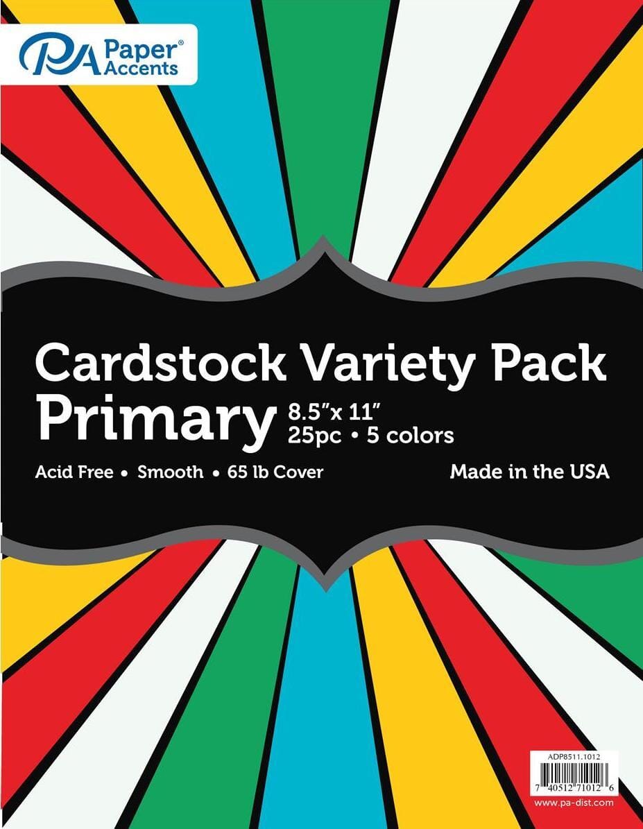 Assorted 8.5x11" Coloured Paper Packs