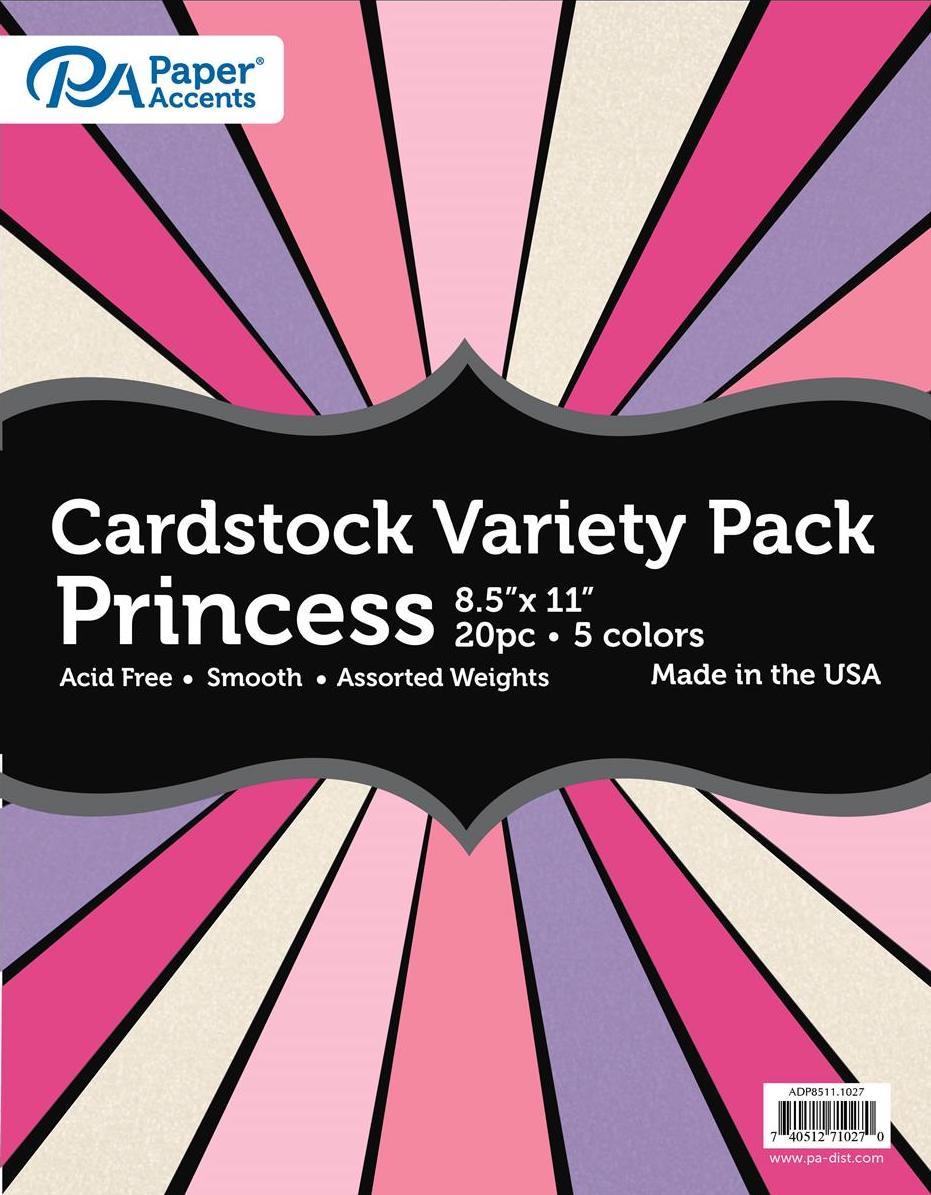 Assorted 8.5x11" Coloured Paper Packs