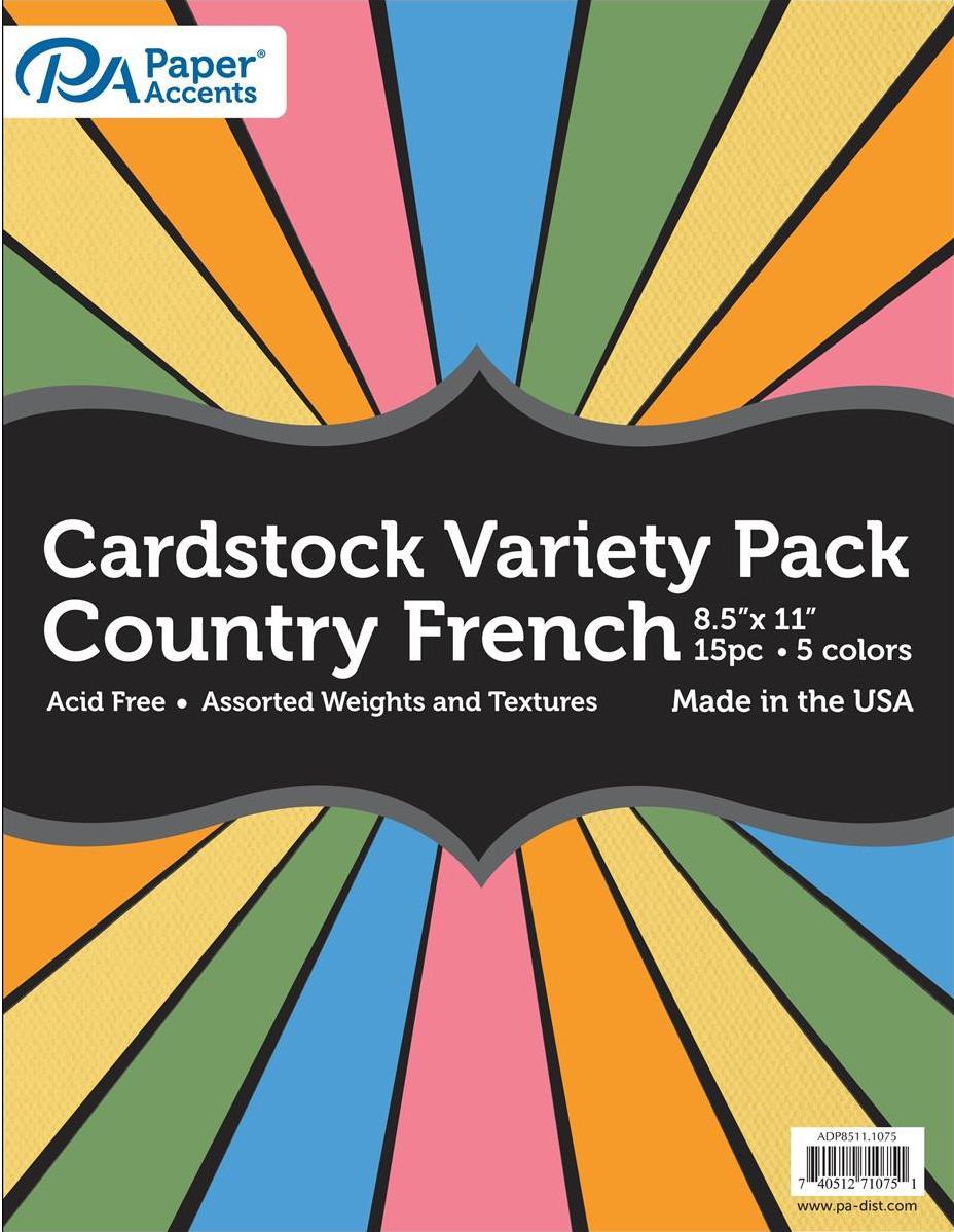 Assorted 8.5x11" Coloured Paper Packs