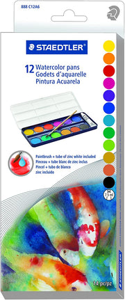 Watercolour Pans 12-Set
