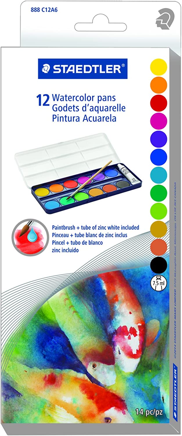 Watercolour Pans 12-Set