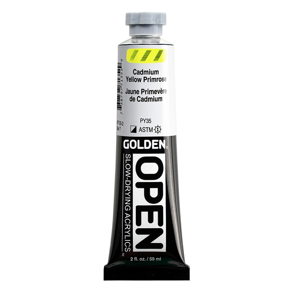 Golden OPEN Acrylic Cadmium Yellow Primrose, 2 oz (59 ml) tube
