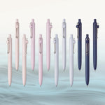 Zento Retractable Liquid Gel Pens, 0.7mm, Muted, Assorted Colours