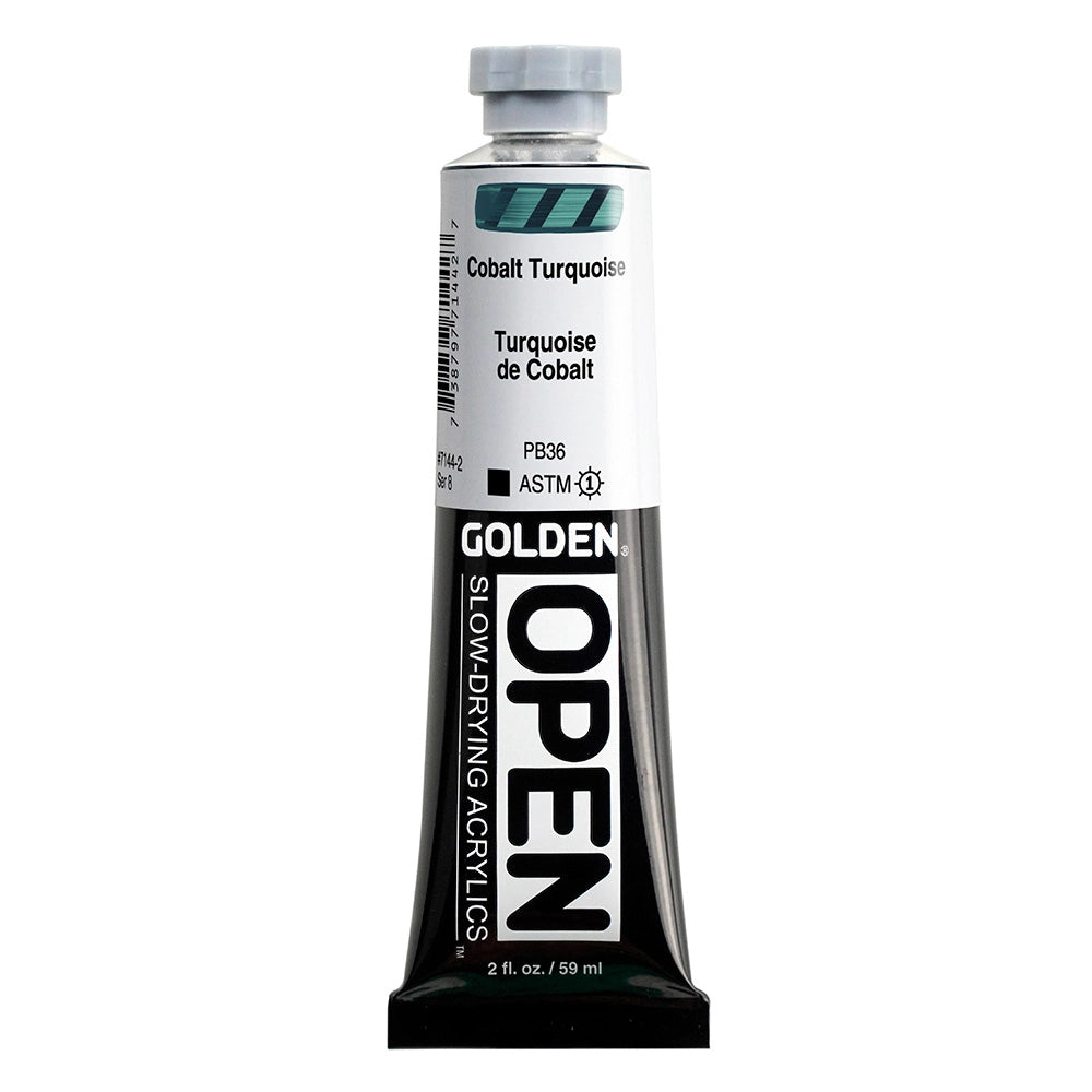 Golden OPEN Acrylic Cobalt Turquoise, 2 oz (59 ml) tube