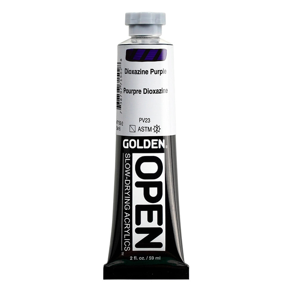 Golden OPEN Acrylic Dioxazine Purple, 2 oz (59 ml) tube