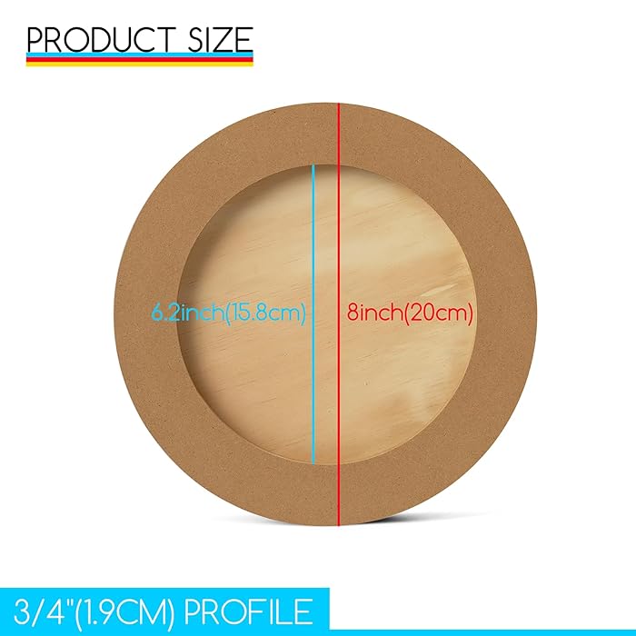 Round Birch Board 2pks