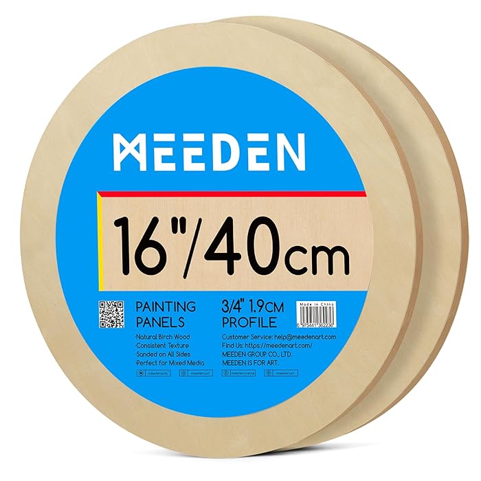 Round Birch Board 2pks