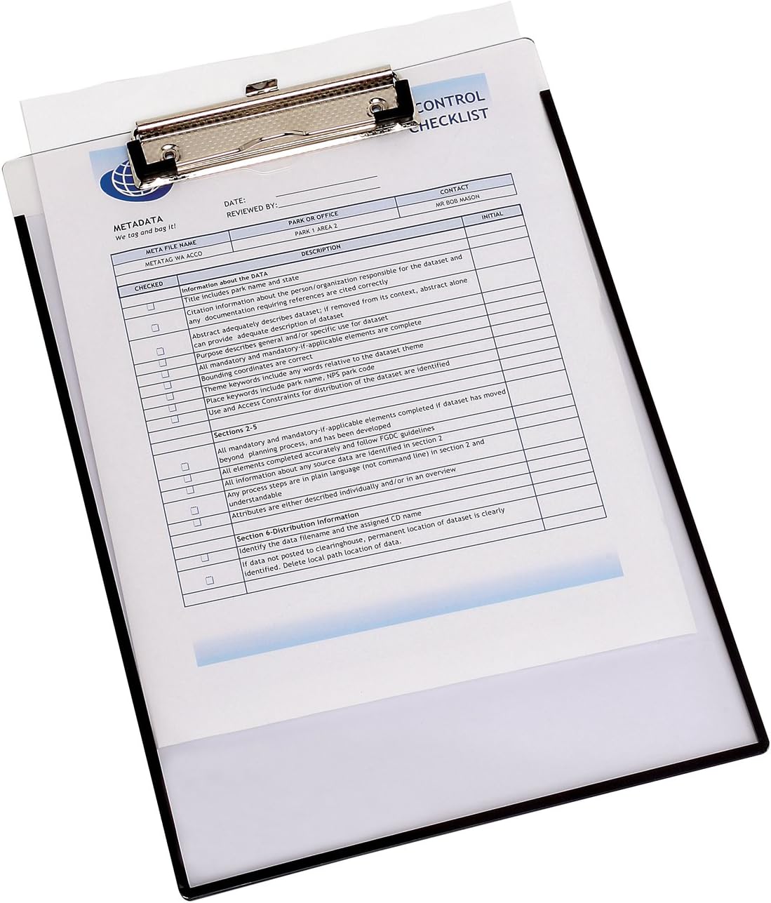 Wilson Jones Clearview Storage Clipboard – Letter Size, Clear