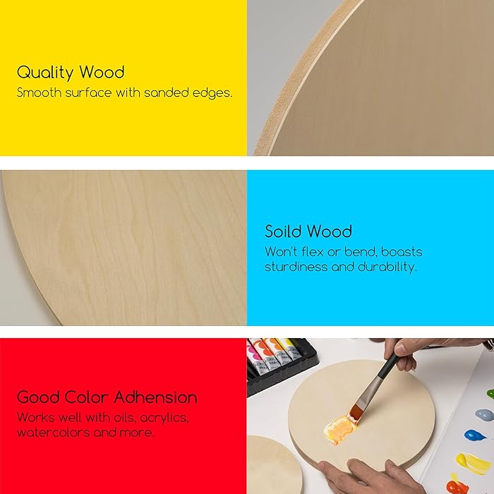 Round Birch Board 2pks
