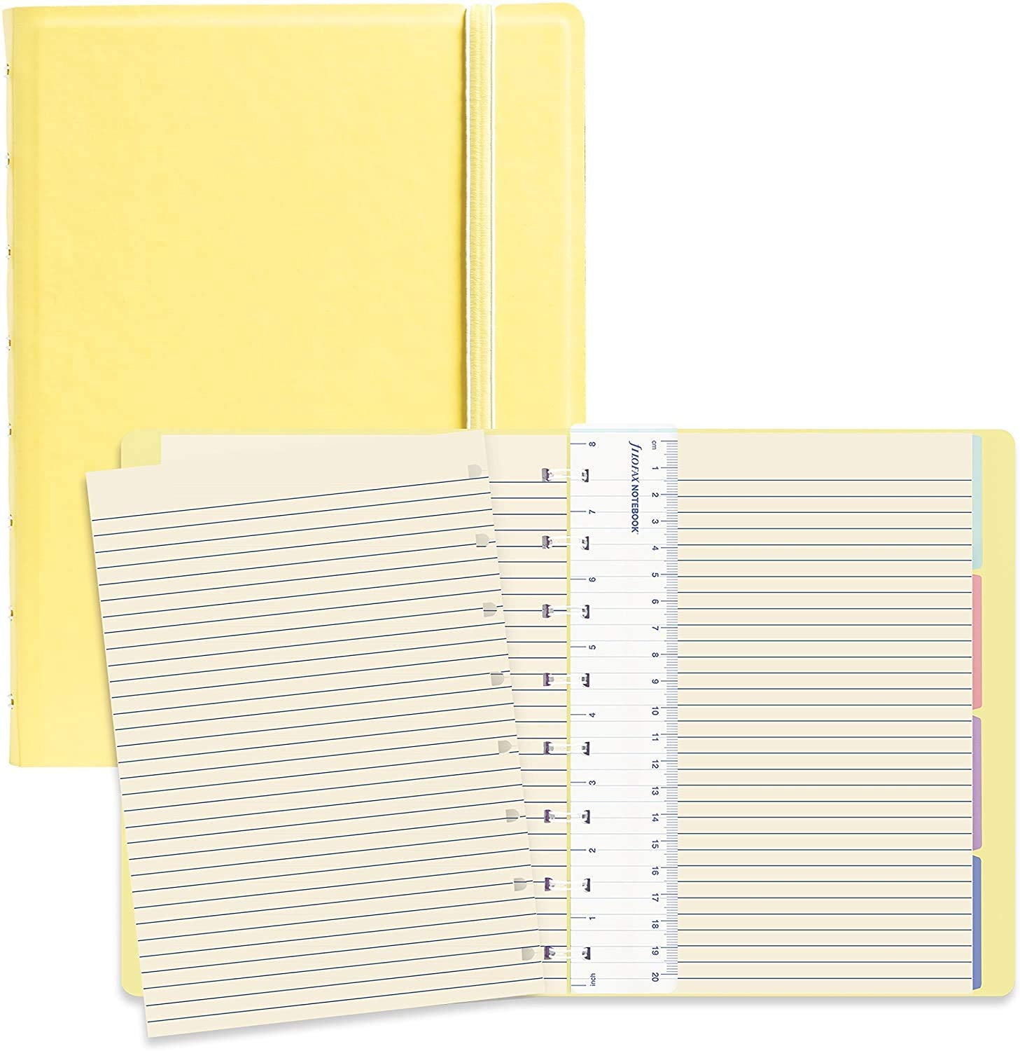 Filofax Refillable A5 Notebooks Pastel Colours 6.5x8.5"