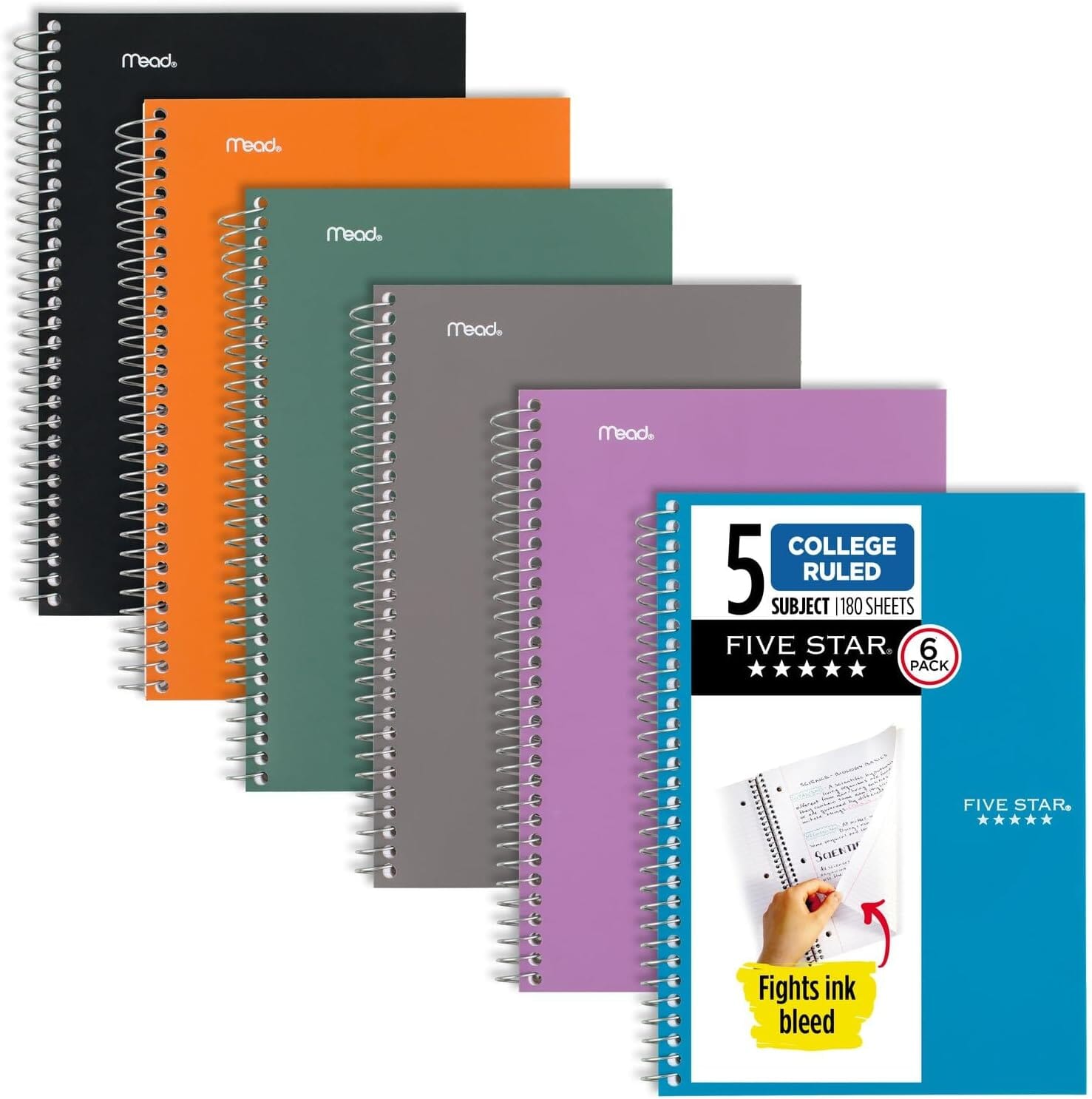 Five Star  9x6 Notebooks
