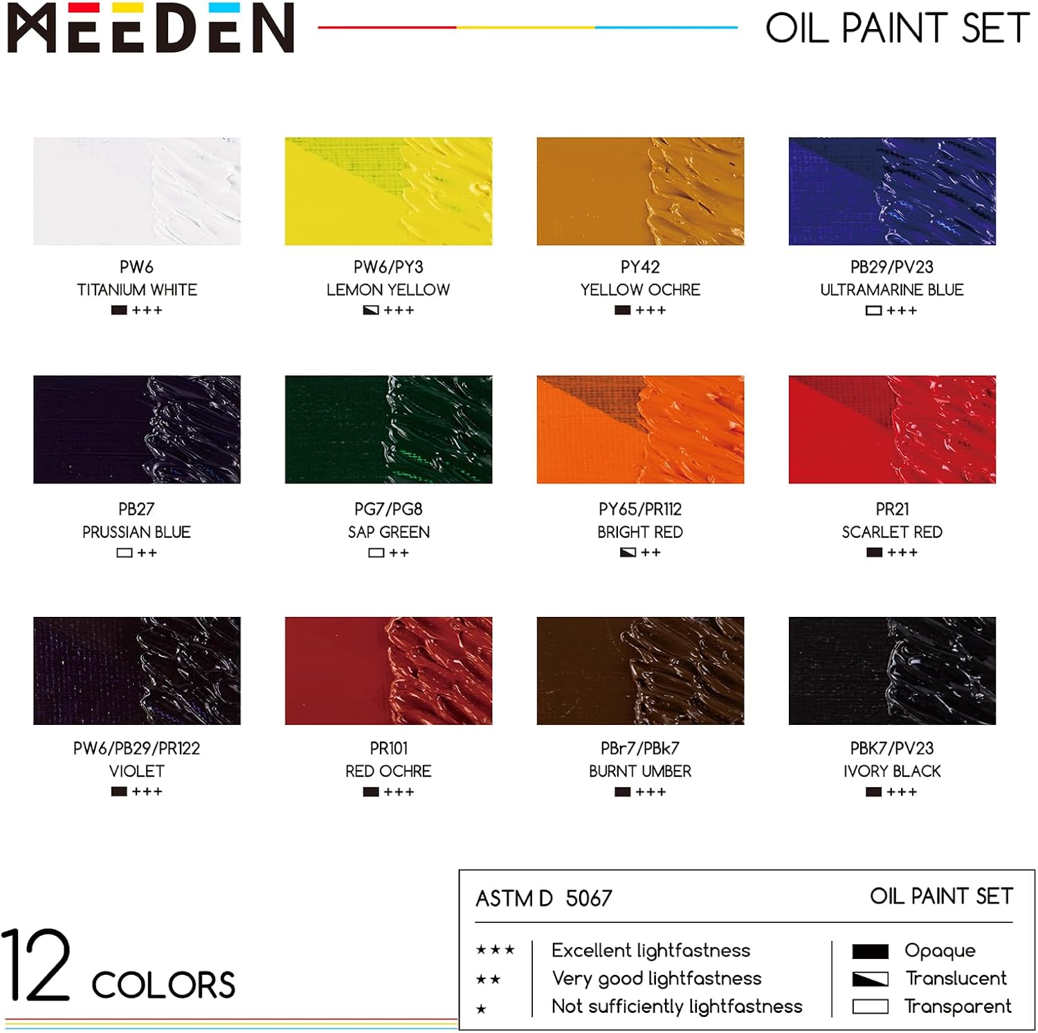 Meeden Oil Paint Sets / 22mL Tubes
