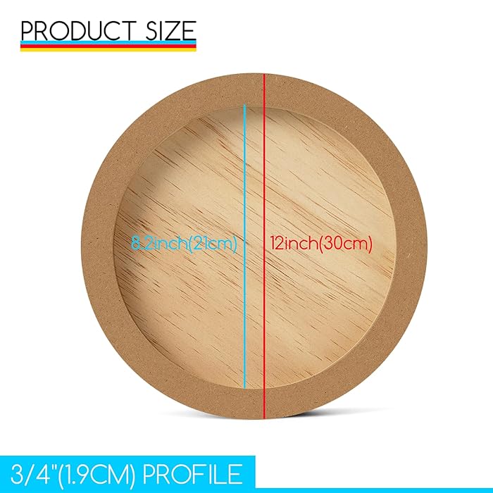 Round Birch Board 2pks