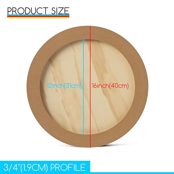 Round Birch Board 2pks