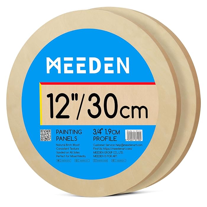 Round Birch Board 2pks