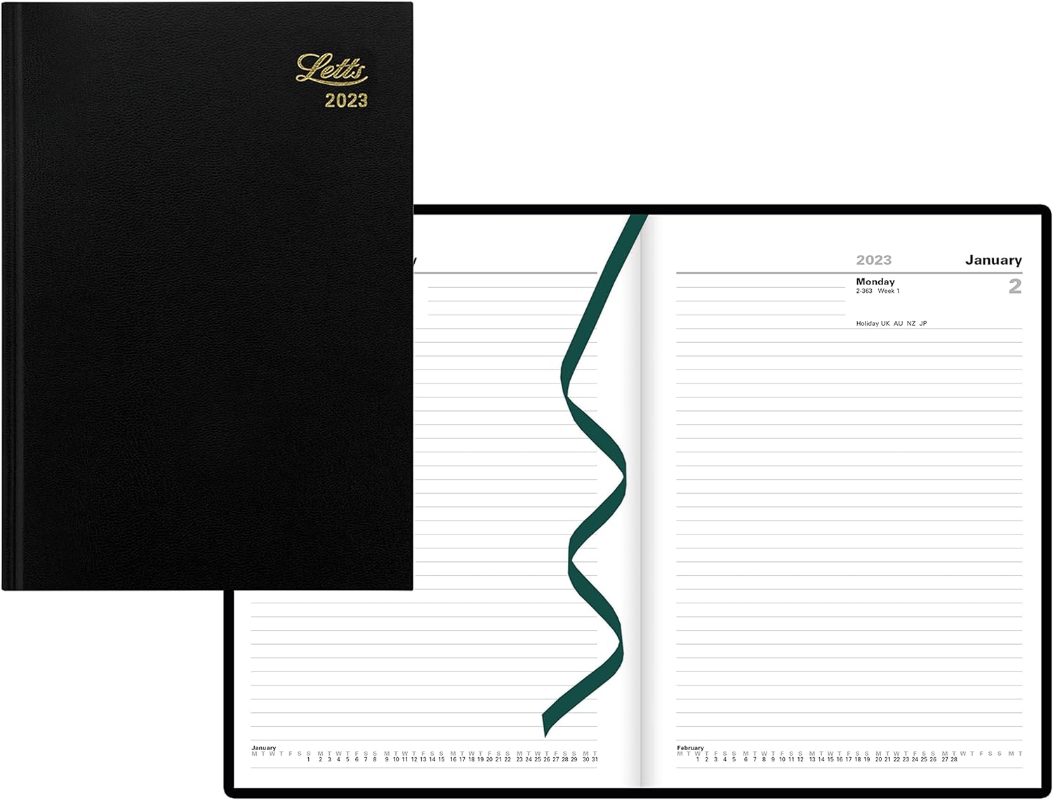 Planner Daily Hard Cover Letts 2026 C10XBK